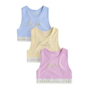 Baker by Ted Baker Top svetlo modra/pastelno rumena/zlata/pitaja