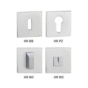 Rozeta za vrata MP - TI - HR 5S (BN - brušeno nerjaveče jeklo), WC ključ, MP BN (brušeno nerjaveče jeklo)