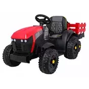 Traktor na akumulator s prikolicom Titanium - crveni