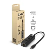 USB Club3D USB Type-C 3.2 Gen1 na 3 USB Type-A prikljucka s Gigabit Ethernetom CSV-1549