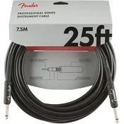 Fender Professional Series Black 7,5 m Ravni - Ravni Instrument kabel (Kao novo)