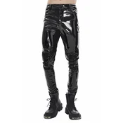 Moške hlače DEVIL FASHION - Edgerunner Cyberpunk Faux Leather Skinny - PT127