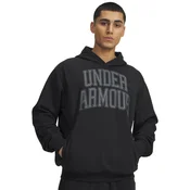 Under Armour RIVAL LW GRAPHIC HOODIE, muški pulover, crna 6014686