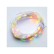 ACA Lighting LED DEKORATIVNA VERIGA 2M, 20 LED, 2XCR2032, RGB, BREZ FUNKCIJ, SREBRNI BAKER [X0120313]