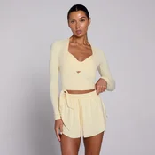 MP ženska Tempo majica z ovitkom - butter - M