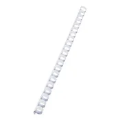 Glavnik, plastični, 12 mm, 56-80 listov, VICTORIA OFFICE, bel, 100 kosov