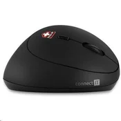 CONNECT IT FOR HEALTH LADIES ergonomska navpična miška, (+ 1x baterija AA brezplačno), brezžična