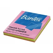 shumee Samolepilni blok za beležke Bantex 75x75 mm mešanica barv x 100 kosov.
