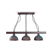 BRILAGI - Lestenec na verigi VIRIONI 3xE27/60W/230V rjava/patina