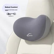 Icaroom Set jastuka za vrat i leda za auto sedište, 16x30x10 cm, Sivi