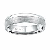 Silvego Poročni srebrni prstan Paradise za moške in ženske QRGN23M (Obseg 53 mm)