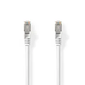Nedis Omrežni kabel Cat 8.1 | S/FTP | RJ45 Moški | RJ45 Moški | 20,0 m | Okrogla | LSZH | Bela | Oznaka