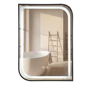 Stensko ogledalo LED ZONE 80X60 BLACK