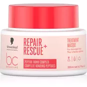 , Schwarzkopf Professional BC Bonacure Repair Rescue+ intenzivna hranilna maska za poškodovane lase 200 ml