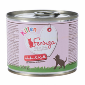 Ekonomicno pakiranje Feringa meni Kitten 12 x 200 g - Piletina i teletinaBESPLATNA dostava od 299kn