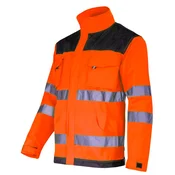 slomart Delovna bluza Lahti Pro, črno-oranžna, velikost M