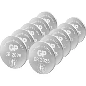 GP Batteries GP Batteries gumbne celice CR 2025 3 V 10 kos litij GPCR2025STD955C10, (20430589)
