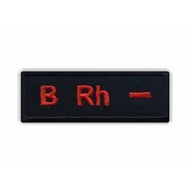 shumee Našitek krvne skupine B Rh - - Magnetna podlaga - Vezen našitek/značka/emblem
