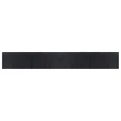 Vidaxl Preproga pravokotna črna 60x400 cm bambus