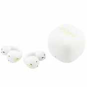 Bluetooth slušalke Guess Mini Classic BT 5.4 z odprtim dizajnom in športnim stilom - white