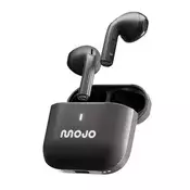 MOJO BLAZE STEEL Bluetooth slušalice STEREO v5.4, mikrofon + metalno punjačko kućište, tamnosiva GP-179145