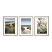 Tiskane slike v kompletu 3 ks z okvirjem 30x40 cm Tranquil – Styler