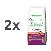 Natural Trainer Cat Sterilised Adult, losos - različna pakiranja 2 x 10 kg