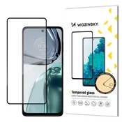 WOZINSKY Trpežno kaljeno steklo 9H za celoten zaslon Motorole Moto G62 z okvirjem Case Friendly, črno