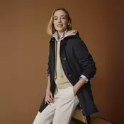 Ženska črna parka Geox Claudin