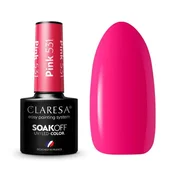 Claresa hibridni lak za nohte roza 531 -5 g