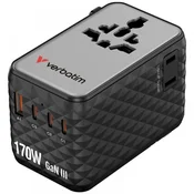 VERBATIM Charge n Travel Universal Travel Adapter 170W