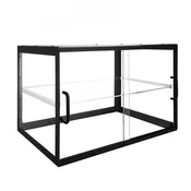 VEVOR Pekarski vitrin 2-nadstropni 550x385x390 mm prozoren