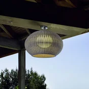 Bover LED zunanja stropna svetilka Garota, bela/sivorjava barva - Dizajn - bela, slonokoščene barve - Plastika