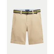 Polo Ralph Lauren Kratke hlače iz tkanine 323863960005 Bež Regular Fit
