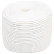 vidaXL Večnamenska uporabna vrv 8 mm 100 m Bela PP