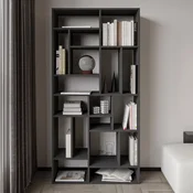 HANAH HOME Polica za knjige Nicola Anthracite
