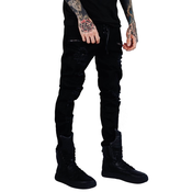 Hlače (unisex) KILLSTAR - Diablo Jeans - BLACK - KSRA000410