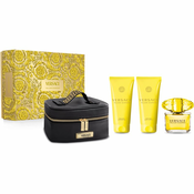 Versace Yellow Diamond Set toaletna voda 90 ml + losjon za telo 100 ml + gel za prhanje 100 ml + kozmetična torbica za ženske