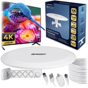 Unutarnja vanjska antena TV ultra HD 4K Berdsen BD-955 bijela