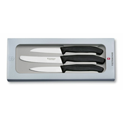 Victorinox - Set kuhinjskih nožev za zelenjavo 3 kom. črna