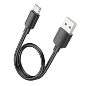 Hoco Kabel USB A na USB C Hoco PD 2,4 A, 27 W, 0,25 m, X96, črn