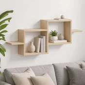 vidaXL Stenska polica Sonoma hrast 95 x 17 x 37 cm Inženirski les