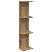 vidaXL Stenska polica Artisan hrast 25 x 15 x 100 cm Inženirski les