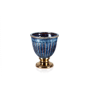 MADAME COCO Rochelle Vaza, 20.5x20.5x23cm, Tamnoplava
