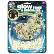 Fosforescentne naljepnice Brainstorm Glow - Zvijezde i dinosauri, 43 komada