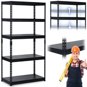 Janshop Kovinska skladiščna polica 183 x 90 x 45 cm Humberg HR-700 črna, (21951914)