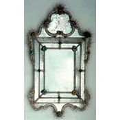 Casa Padrino luxury baroque mirror multicolored - Magnificent wall mirror in the venetian style - Baroque furniture - Castle furniture - Luxury furniture in baroque style - Made in Italy