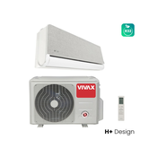 Klima uredaj VIVAX H+ Design ACP-12CH35AEHI+, 3.51kW, 3D Inverter, R32, WiFi ready - Silver