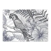 Decormat Podloga za zaščito tal Narisana papiga 120x90 cm 2 cm