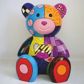 Casa Padrino XXL decorative figure teddy bear colorful H. 120 cm